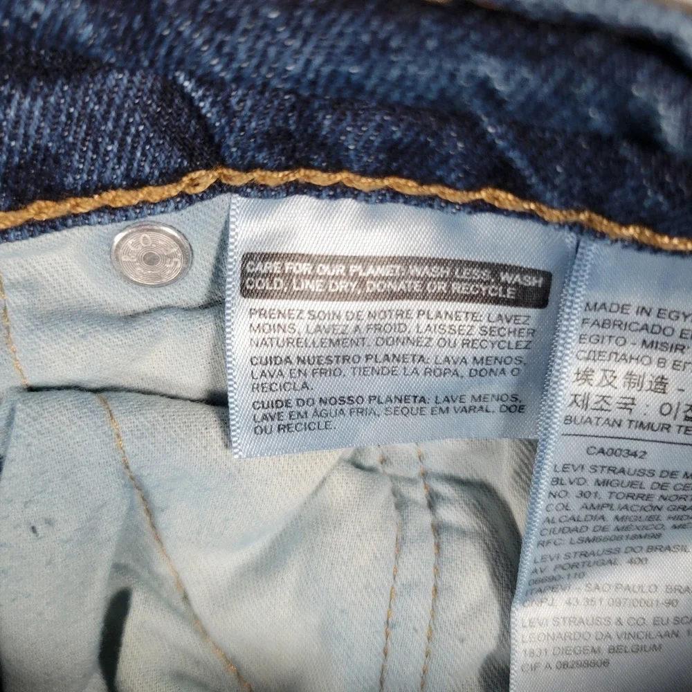 Levi's 511 Slim Fit Jeans Mens 38x32 Dark Wash Blue Denim Pants